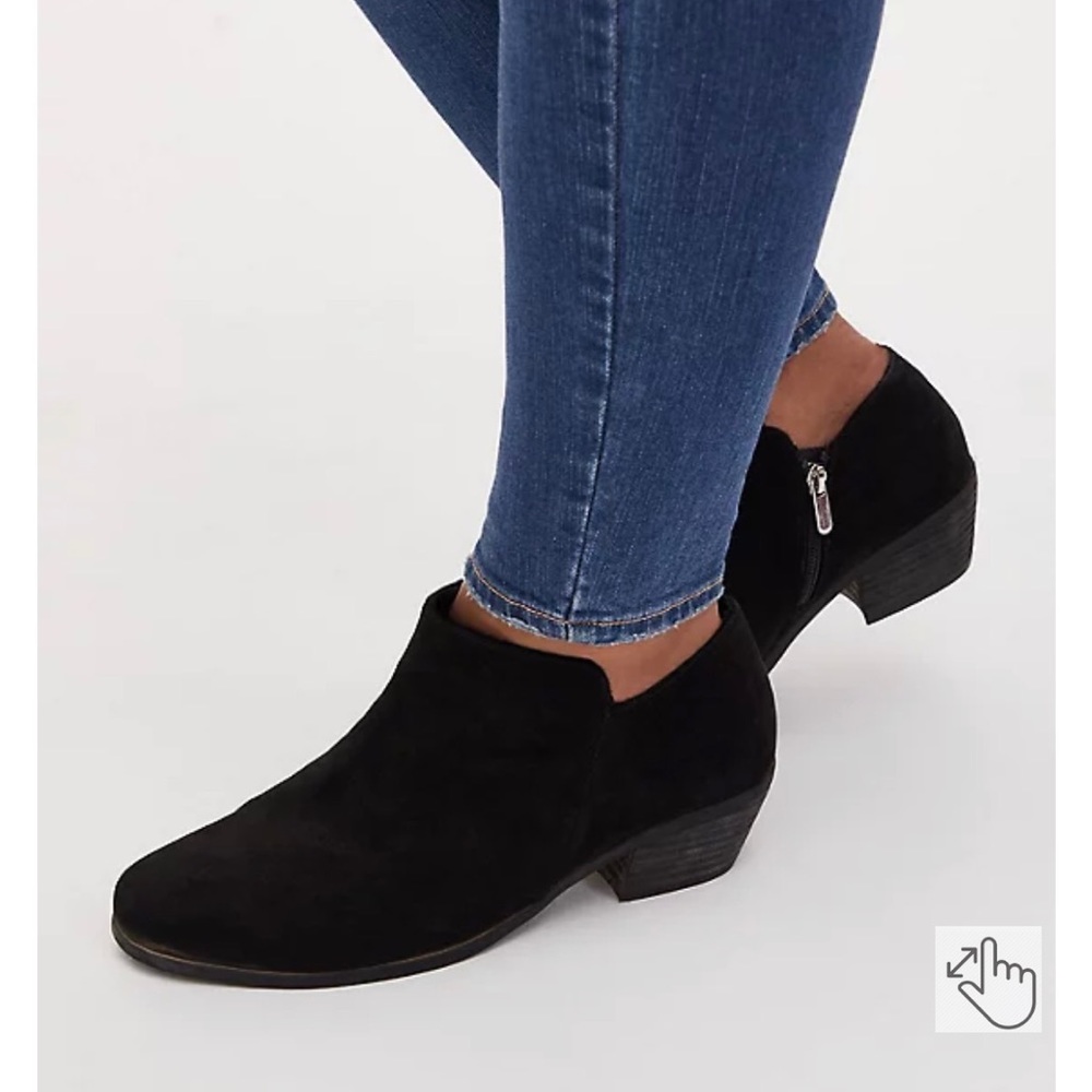 Torrid Faux Suede Ankle Booties NWOT